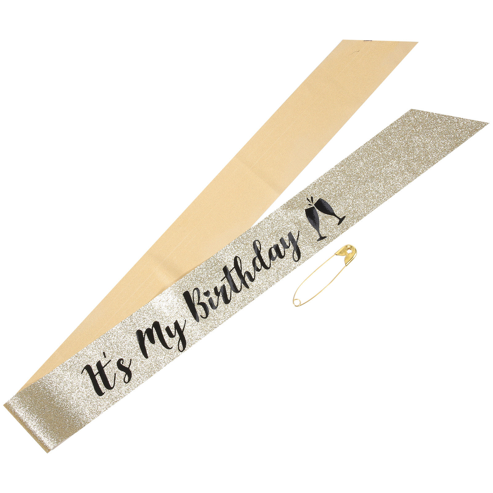 Birthday Sash Glitter - 1 pc Birthday Shoulder Sash Glitter