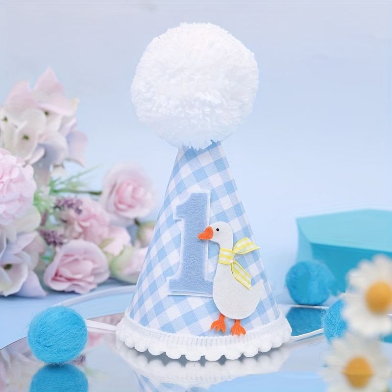 Party Hat Cone - 1pc Adorable Goose Birthday Hat with