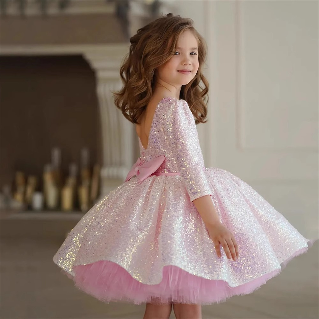 Glitter Pink Girl Dress Knee L - Birthday Sash Glitter incelemesi ve fiyatı