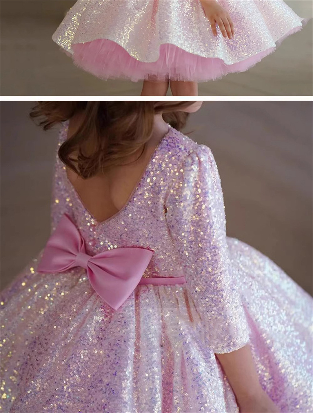 Glitter Pink Girl Dress Knee L - Birthday Sash Glitter incelemesi ve fiyatı