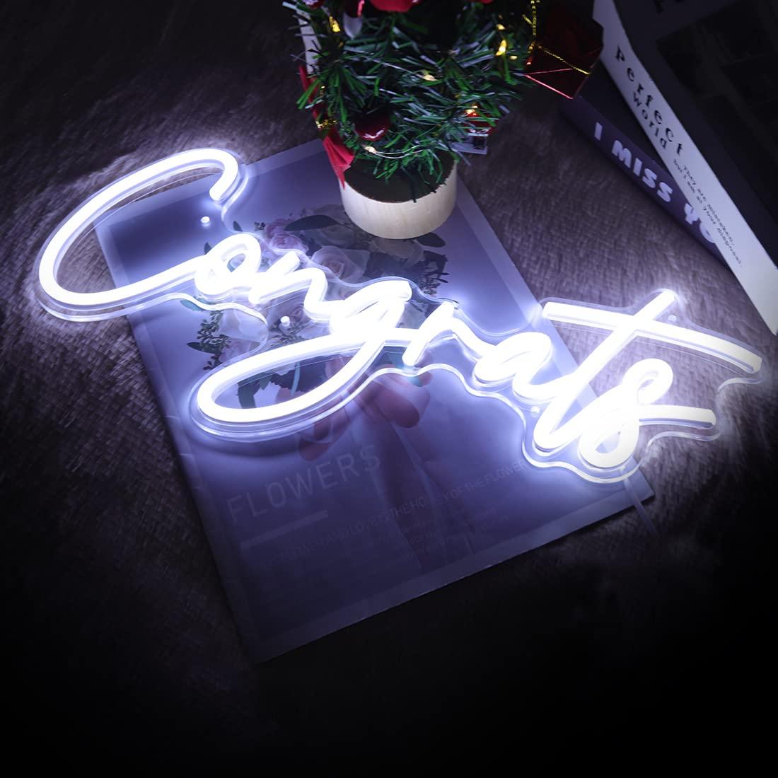 Congrats Neon Sign USB Dimmabl - Neon Sign Party incelemesi ve fiyatı