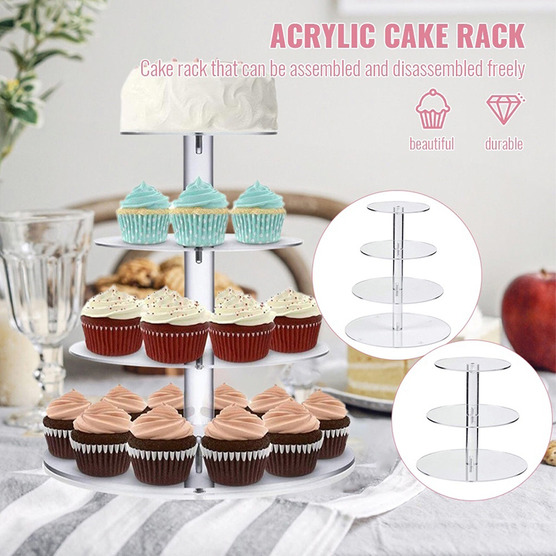 1 Pc 3/4/5 Tier Acrylic Round  - Cupcake Stand Tier incelemesi ve fiyatı