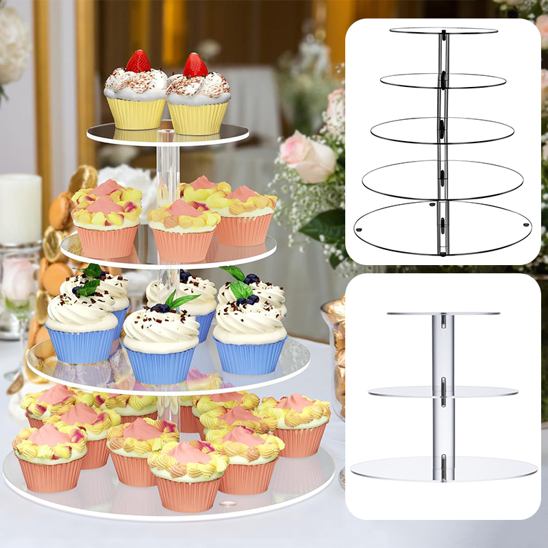 1 Pc 3/4/5 Tier Acrylic Round  - Cupcake Stand Tier incelemesi ve fiyatı