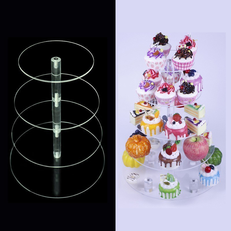 1 Pc 3/4/5 Tier Acrylic Round  - Cupcake Stand Tier incelemesi ve fiyatı