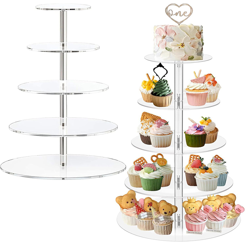 1 Pc 3/4/5 Tier Acrylic Round  - Cupcake Stand Tier incelemesi ve fiyatı