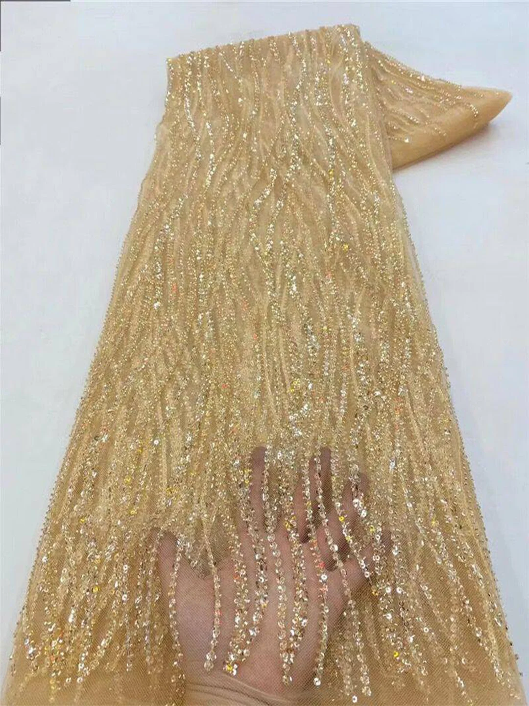 Gold Color Africa Embroidered  - Glitter Tablecloth incelemesi ve fiyatı