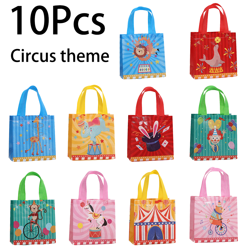 10Pcs Cute Circus Theme Non-wo - Event Party Shop incelemesi ve fiyatı