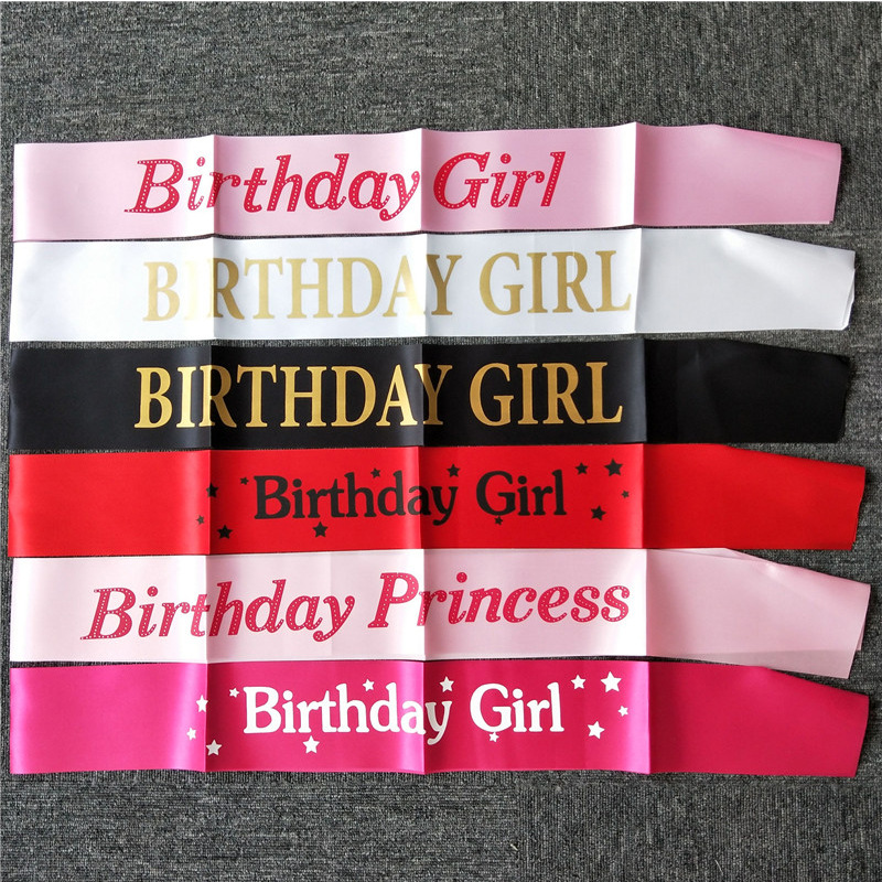 Birthday Girl Ribbons Shoulder - Birthday Sash Glitter incelemesi ve fiyatı
