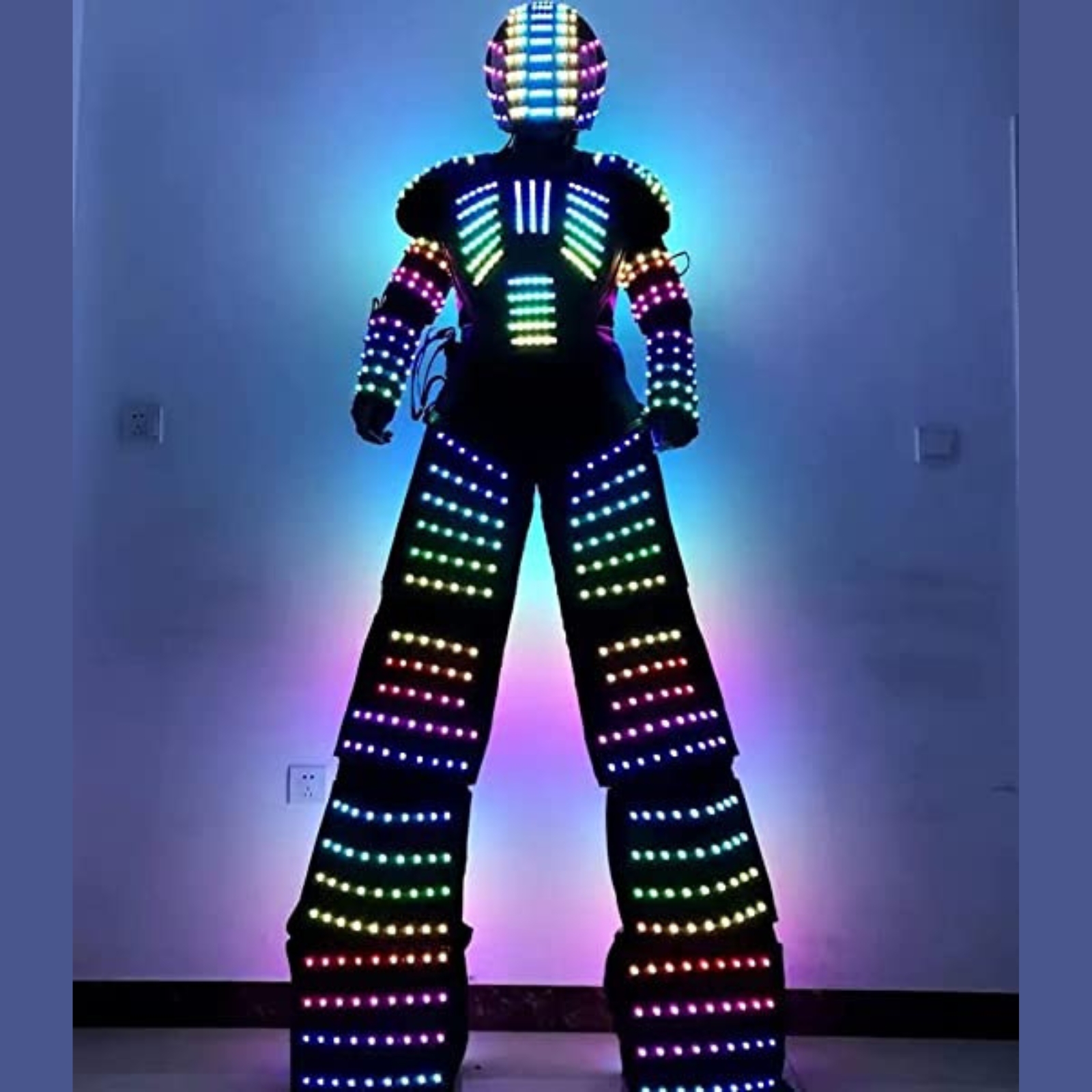 Adult LED Robot Costume Lumino - Event Party Dj incelemesi ve fiyatı