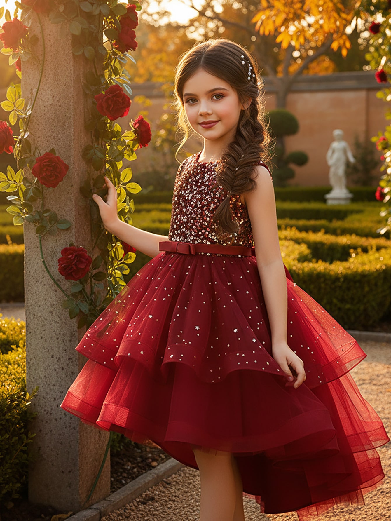 Baby Girl Princess Floral Sequ - Glitter Tablecloth incelemesi ve fiyatı