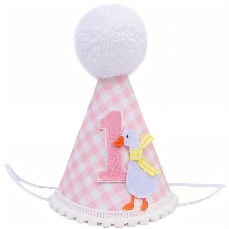 1pc Adorable Goose Birthday Ha - Party Hat Cone incelemesi ve fiyatı