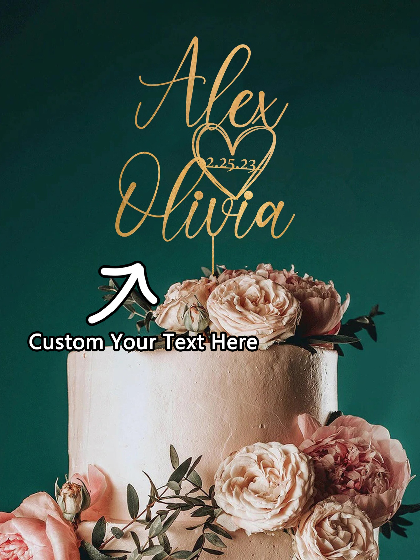 Custom Cake Topper - 1PC Perso - Event Suppliers incelemesi ve fiyatı
