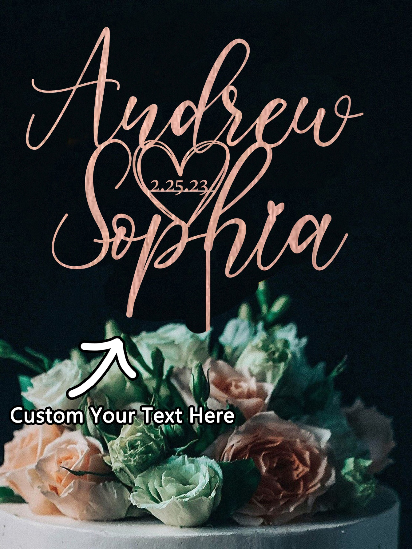 Custom Cake Topper - 1PC Perso - Event Suppliers incelemesi ve fiyatı