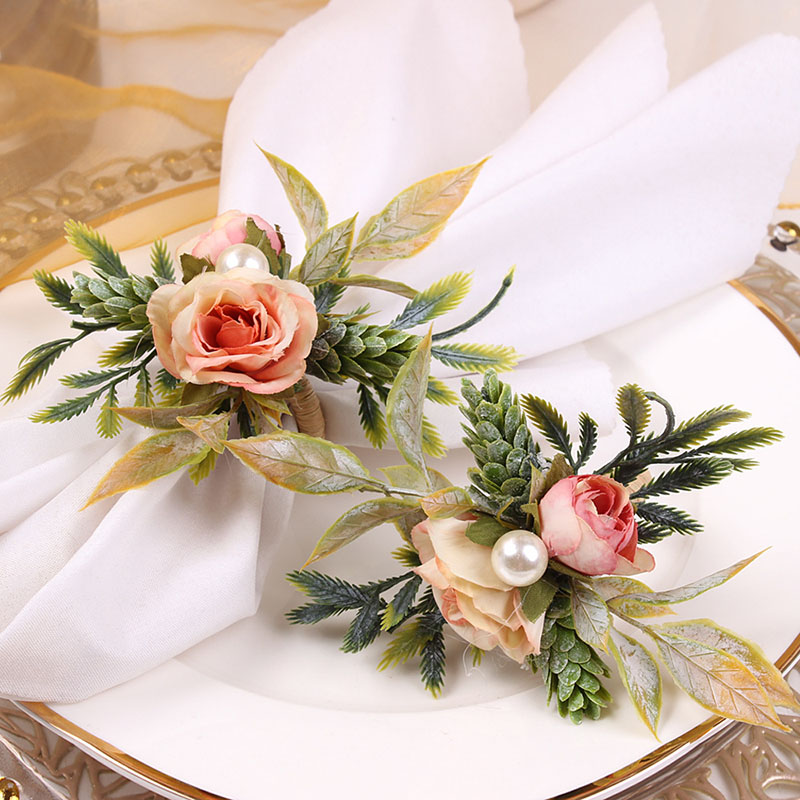 Napkin Rings Holder Rose & Pin - Party Event Supplier incelemesi ve fiyatı