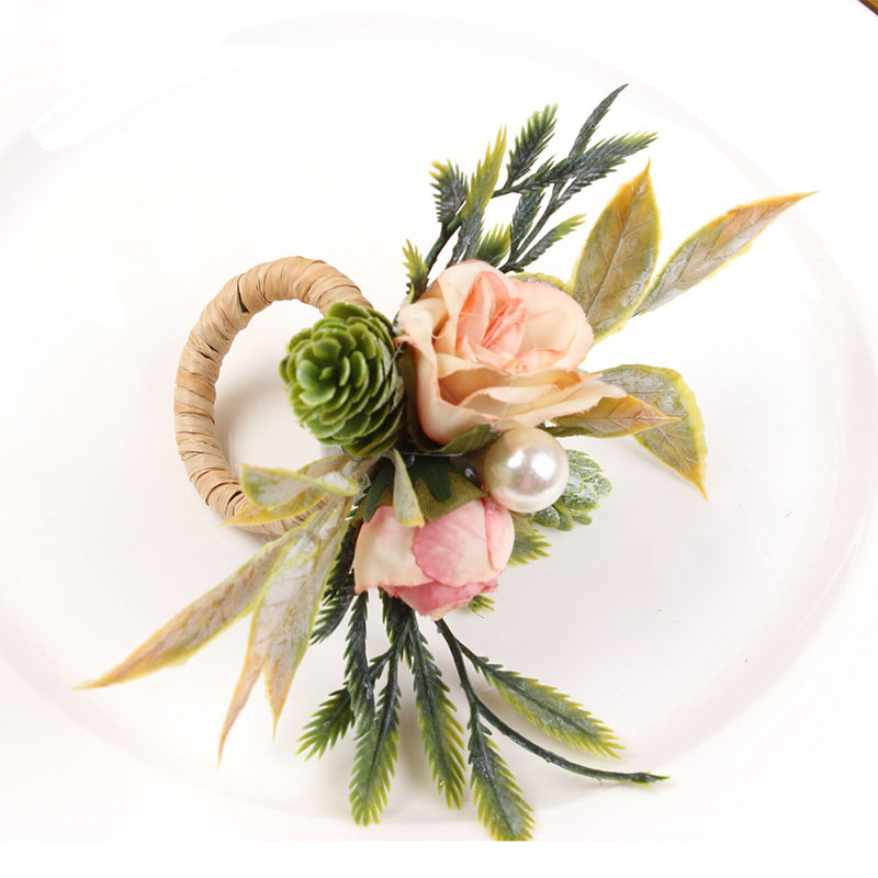 Napkin Rings Holder Rose & Pin - Party Event Supplier incelemesi ve fiyatı