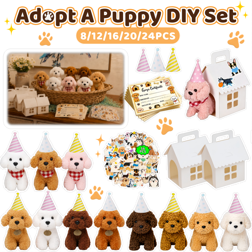 8-24Set Teddy Dogs DIY Adopt A - Event Party incelemesi ve fiyatı