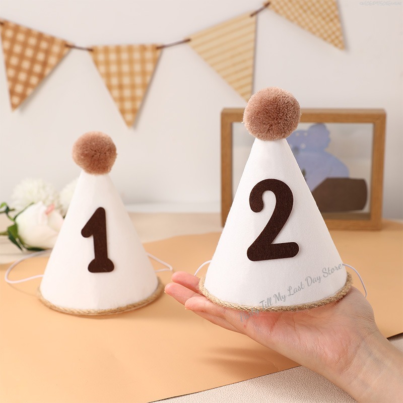 1Pc INS Kids Birthday Hat Non- - Party Hat Cone incelemesi ve fiyatı