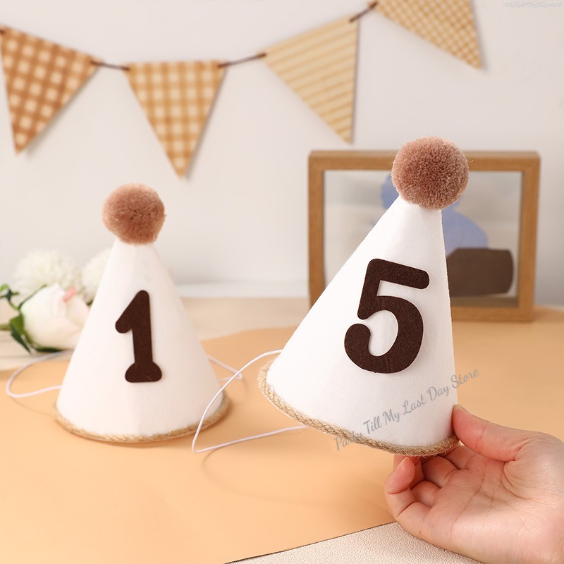 1Pc INS Kids Birthday Hat Non- - Party Hat Cone incelemesi ve fiyatı