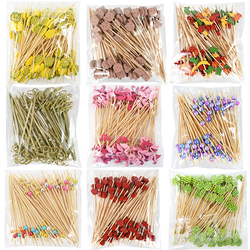 100Pcs Disposable Bamboo Skewe - Centerpiece Stick incelemesi ve fiyatı