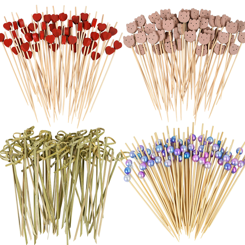100Pcs Disposable Bamboo Skewe - Centerpiece Stick incelemesi ve fiyatı