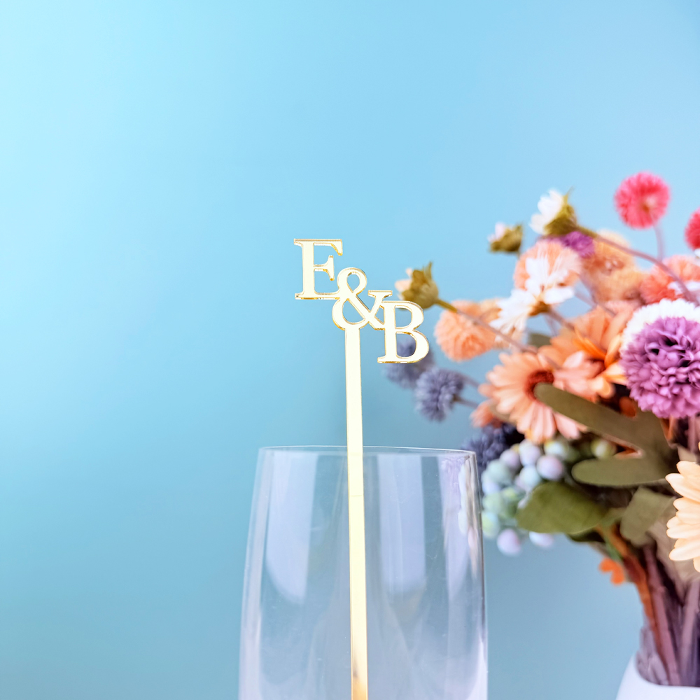 20pcs/50pcs Custom Initial Nam - Centerpiece Stick incelemesi ve fiyatı