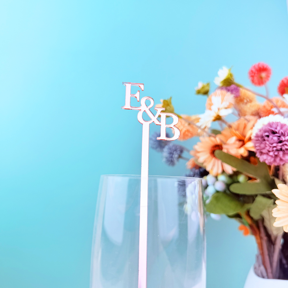 20pcs/50pcs Custom Initial Nam - Centerpiece Stick incelemesi ve fiyatı