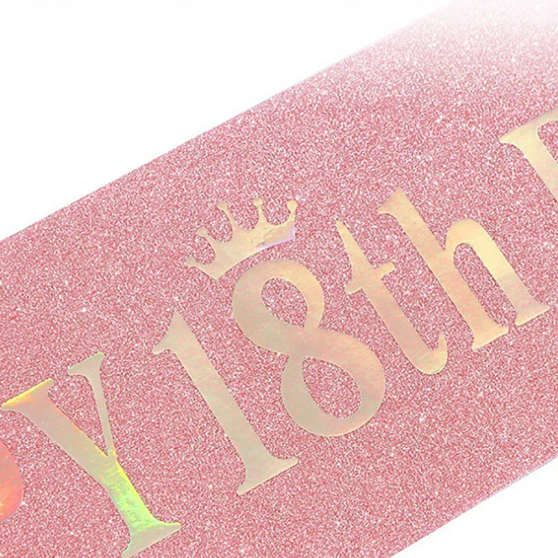 Happy 10th 13th 16th 21st 30th - Birthday Sash Glitter incelemesi ve fiyatı