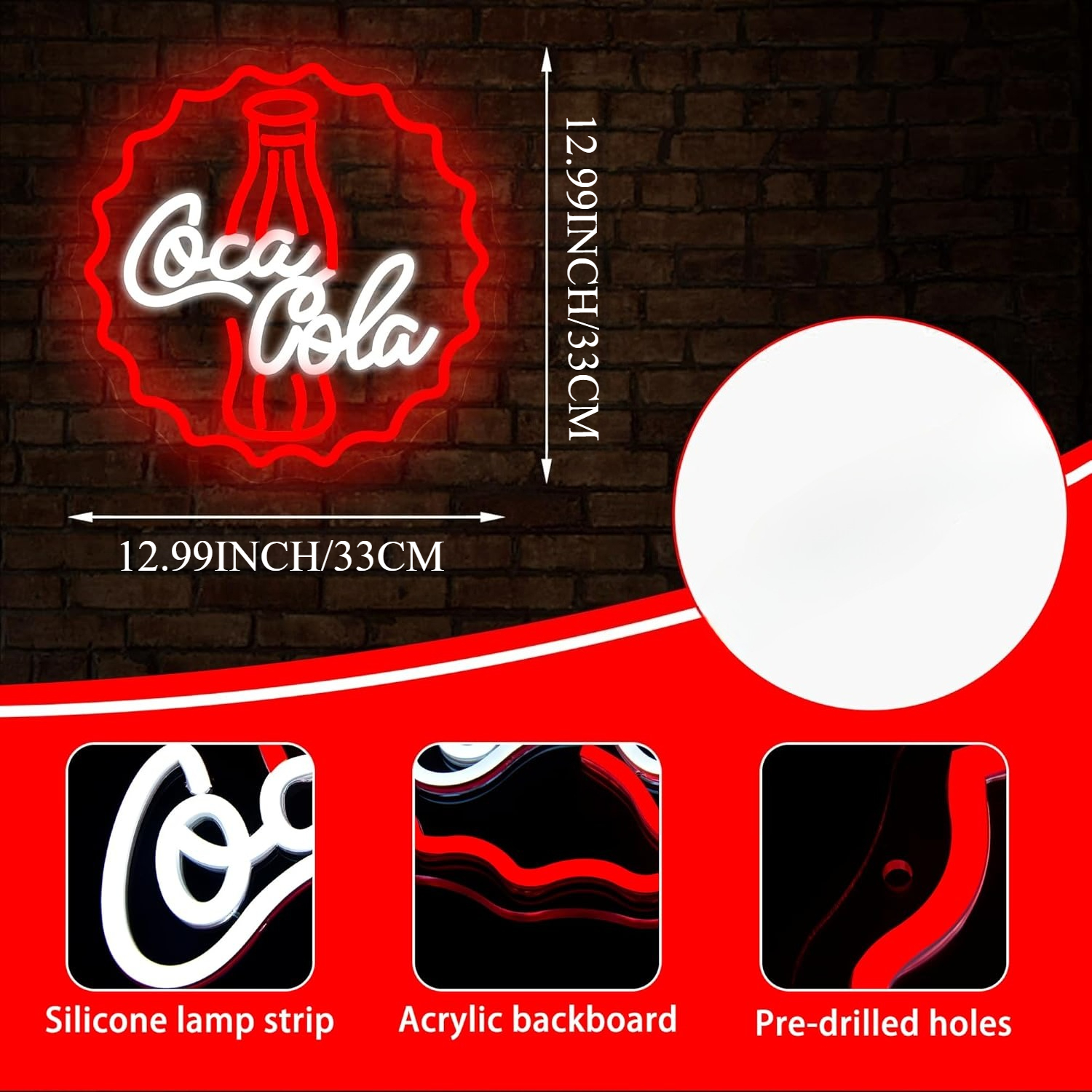 Cola Neon Sign Art Wall Light  - Neon Sign Party incelemesi ve fiyatı