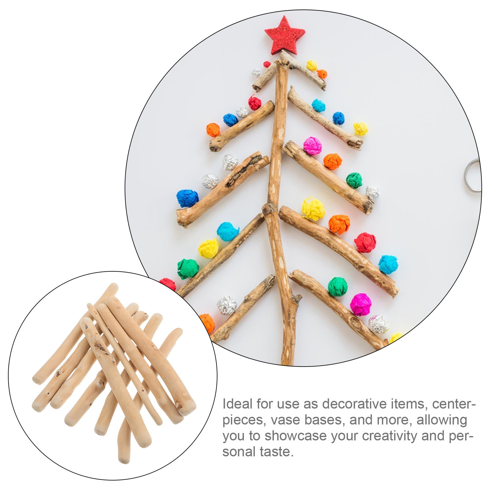 1 Bag Driftwood Decorative Bra - Centerpiece Stick incelemesi ve fiyatı