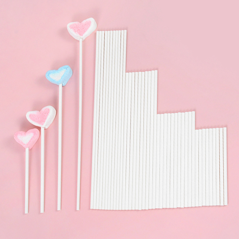100pcs Solid Core White Paper  - Cotton Candy Cone incelemesi ve fiyatı