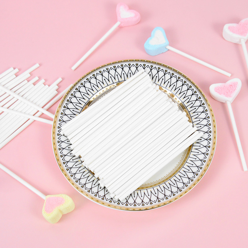 100pcs Solid Core White Paper  - Cotton Candy Cone incelemesi ve fiyatı