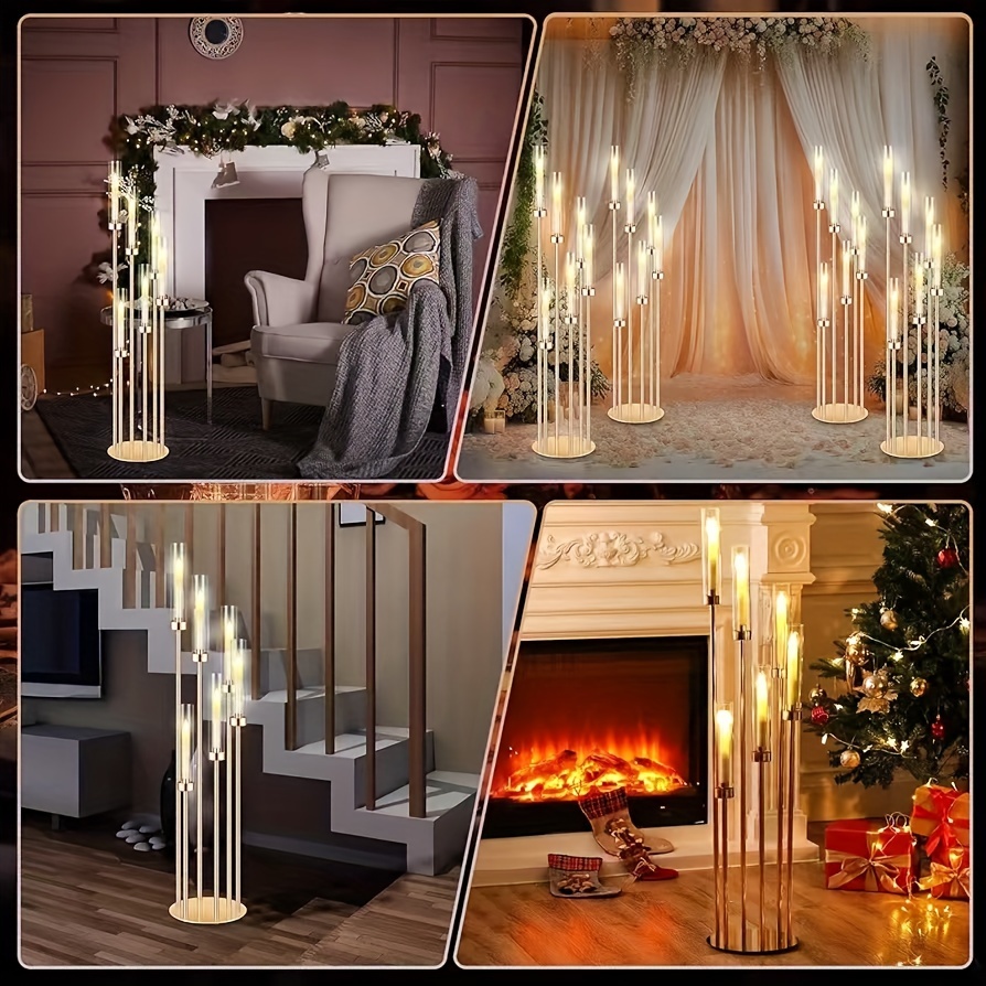 2 Sets Floor Candelabra 6 Arms - Centerpiece Stick incelemesi ve fiyatı
