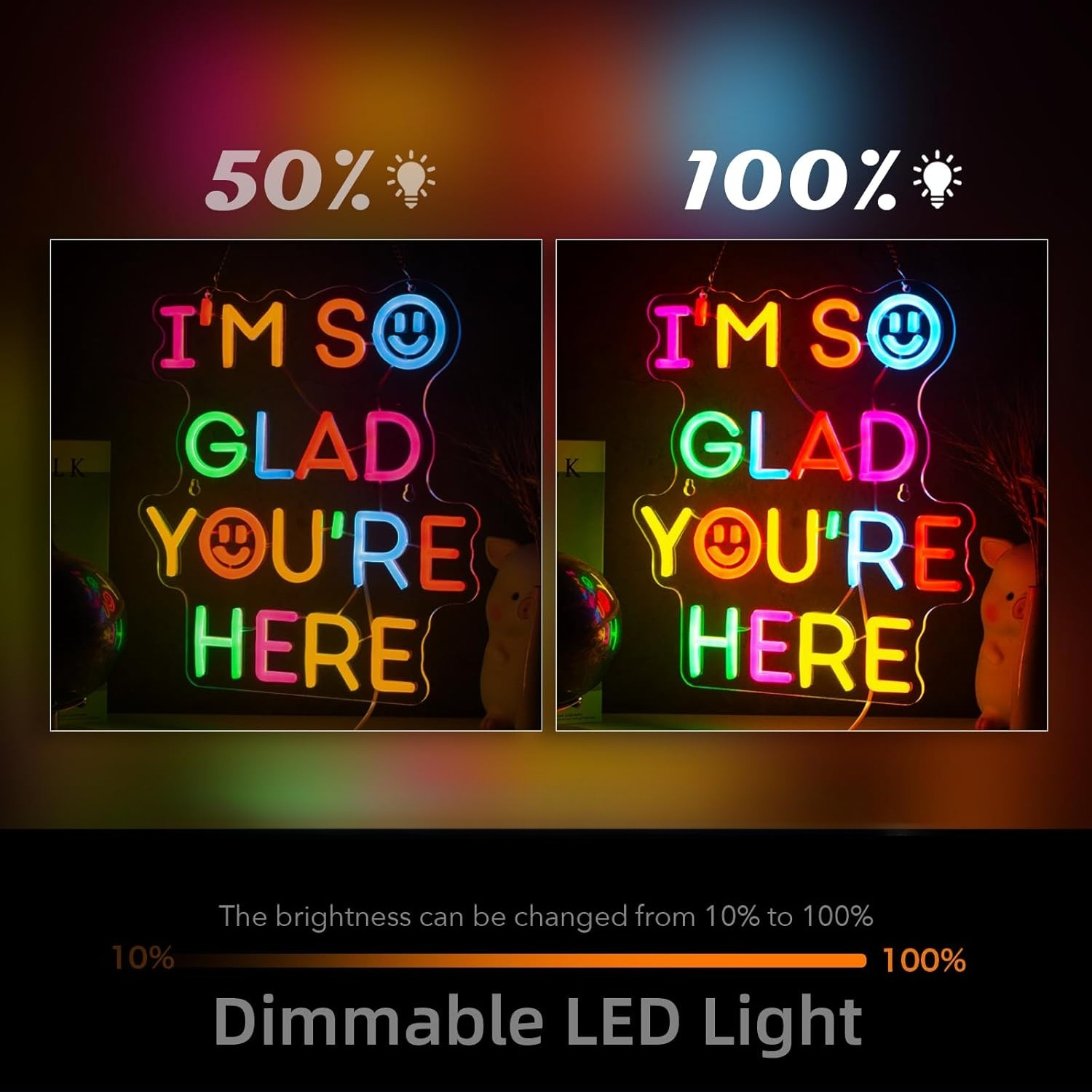 I'm So Glad You‘re Here Neon - Neon Sign Party incelemesi ve fiyatı
