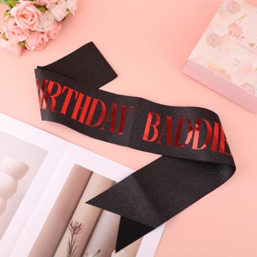 Birthday Baddie Sash, Glitter  - Birthday Sash Glitter incelemesi ve fiyatı