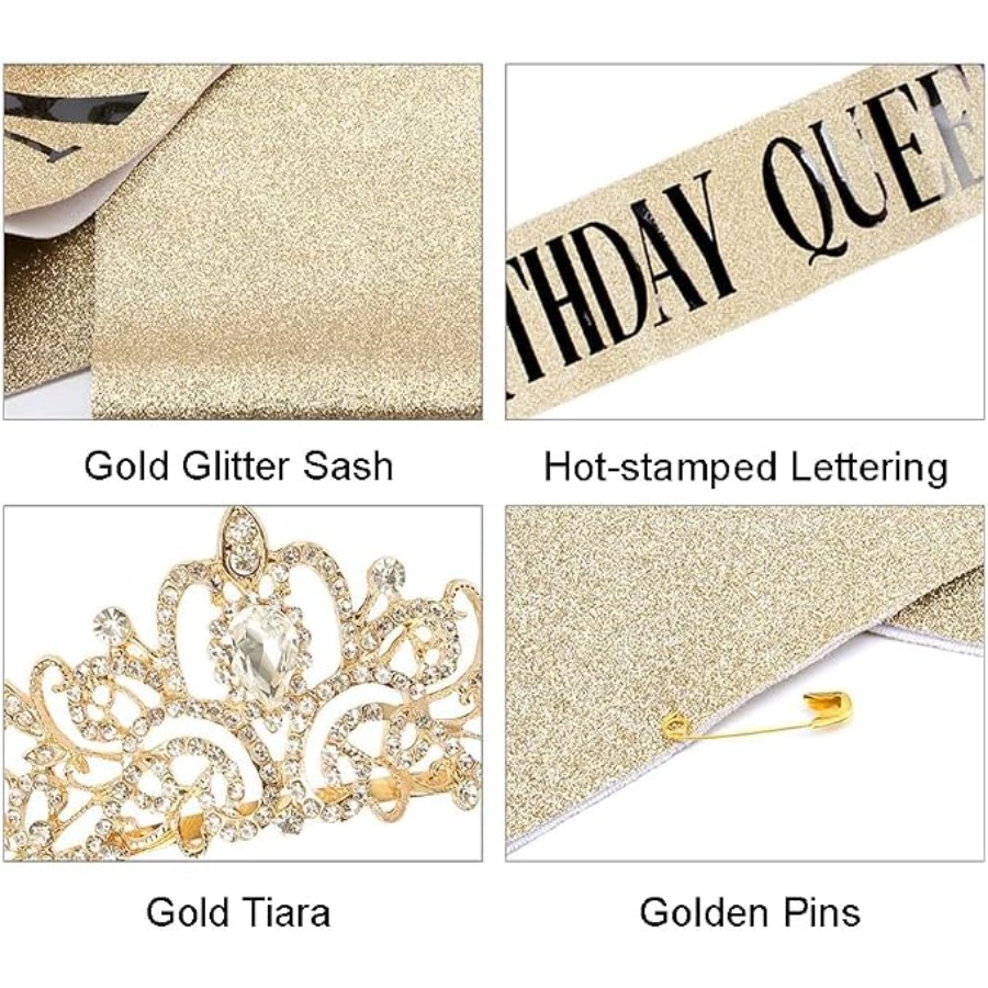 Birthday Queen Sash & Rhinesto - Birthday Sash Glitter incelemesi ve fiyatı