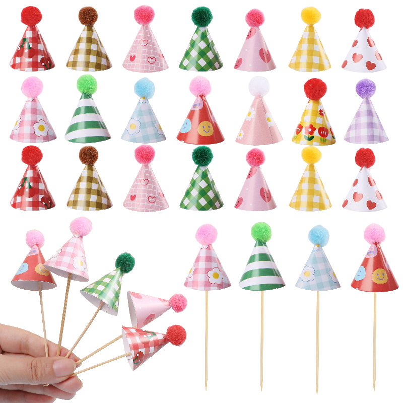 15/30Pcs Mini Party Hats Cake  - Party Hat Cone incelemesi ve fiyatı