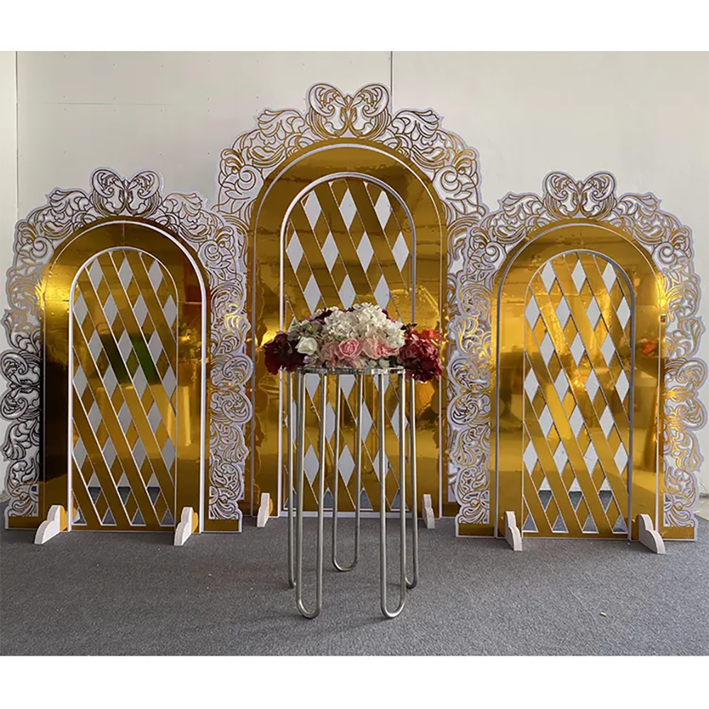 Hot Sale Gold Trim Flower Acry - Party Event Supplier incelemesi ve fiyatı