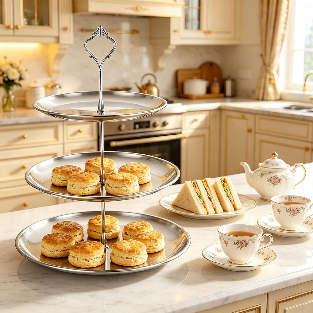 Luxury 3-Tier Gold Cake Stand  - Cupcake Stand Tier incelemesi ve fiyatı