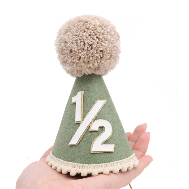 1/2 Birthday Hat Mini Cone Hat - Party Hat Cone incelemesi ve fiyatı