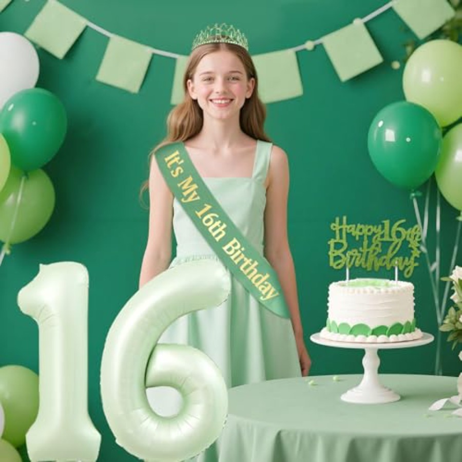 Birthday Decorations for Girls - Birthday Sash Glitter incelemesi ve fiyatı