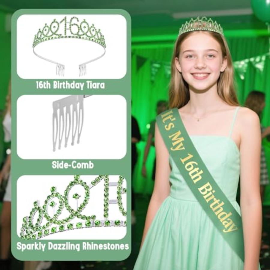 Birthday Decorations for Girls - Birthday Sash Glitter incelemesi ve fiyatı