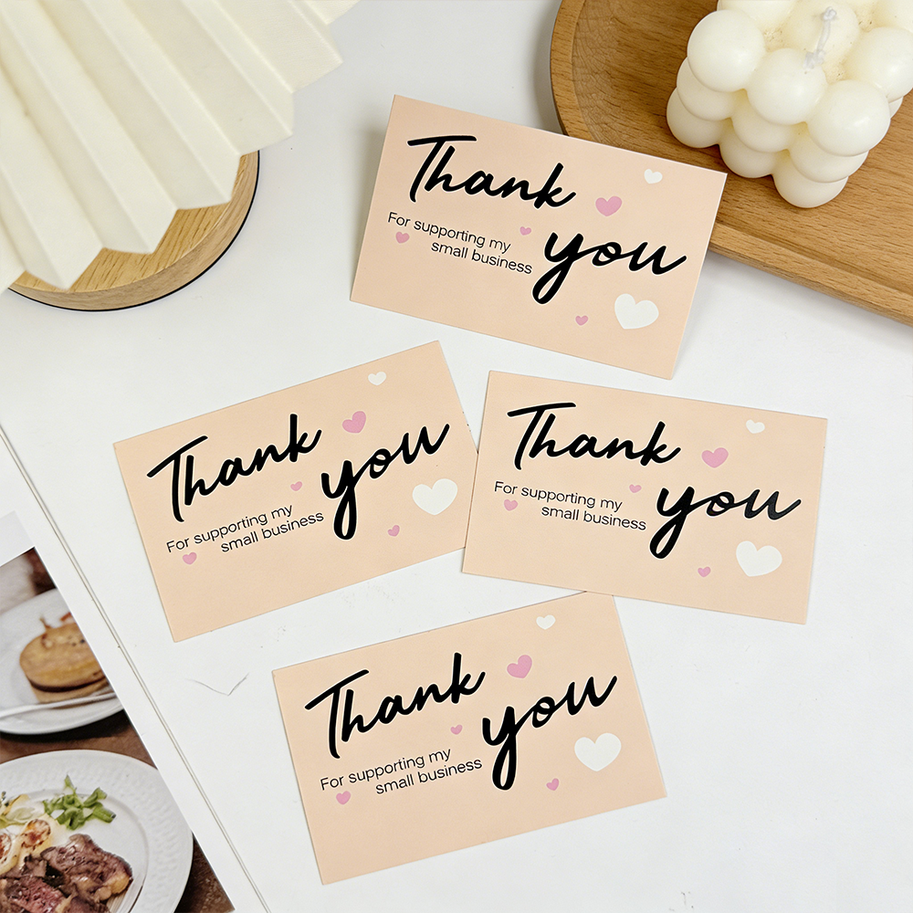 50/100pcs Thank You Cards, for - Party Event Supply Store incelemesi ve fiyatı