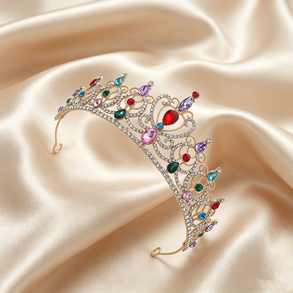 Luxury Vintage Gold Tiara Crow - Event & Party Supply incelemesi ve fiyatı