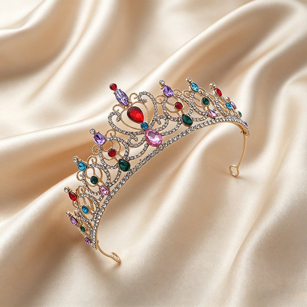 Luxury Vintage Gold Tiara Crow - Event & Party Supply incelemesi ve fiyatı