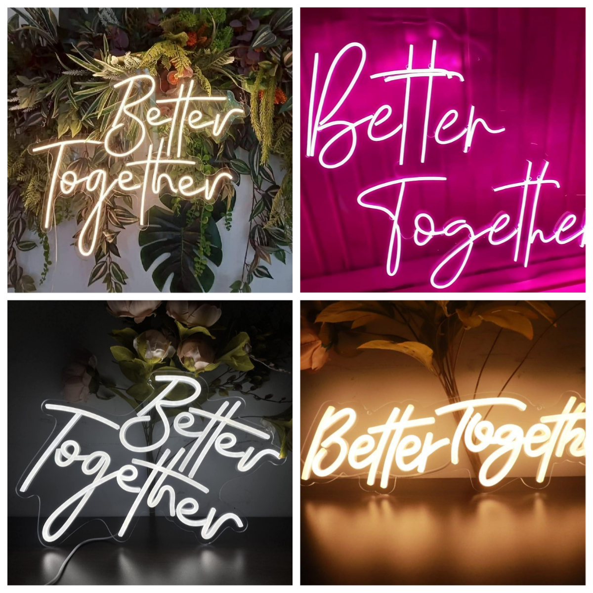 Better Together Neon Sign USB  - Neon Sign Party incelemesi ve fiyatı