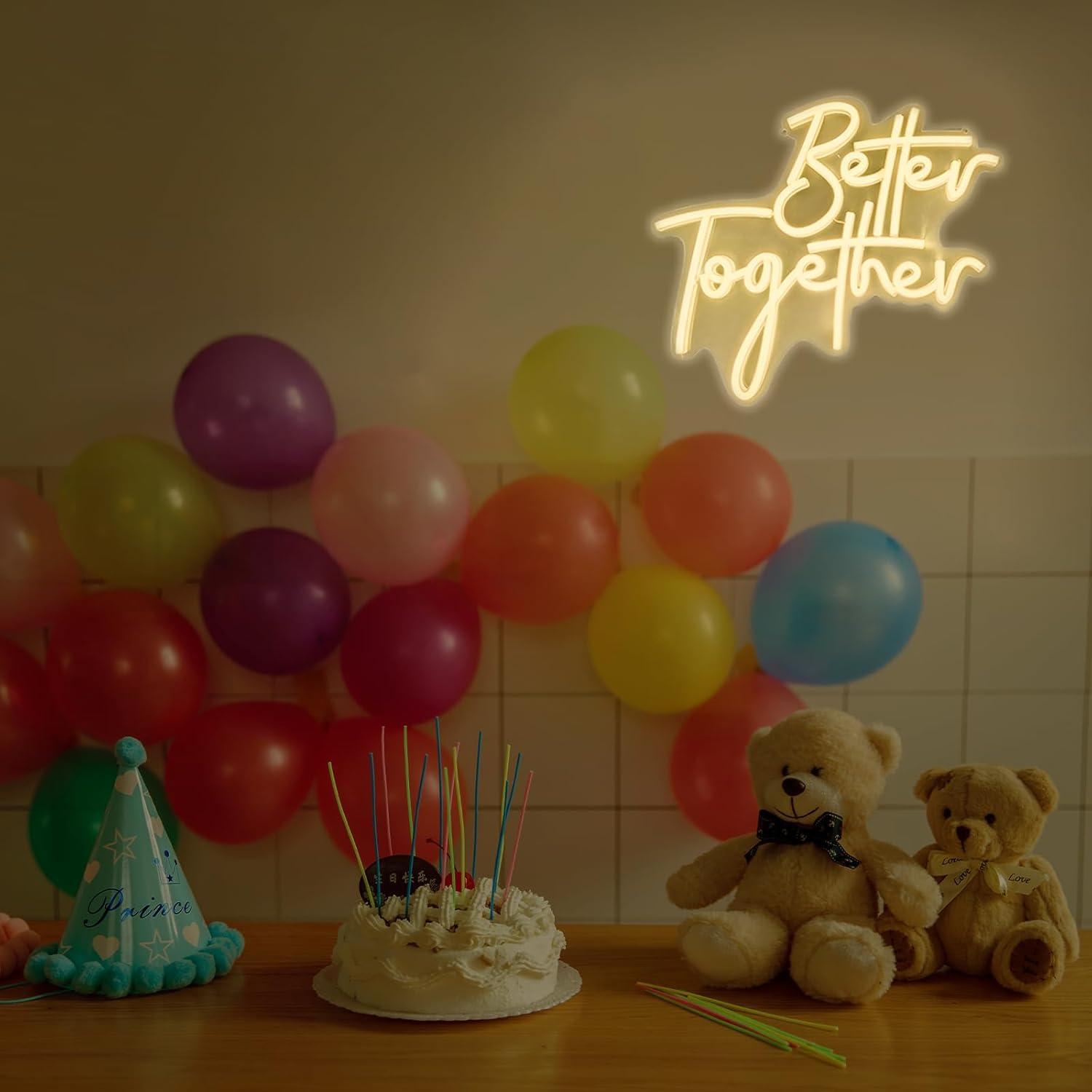 Better Together Neon Sign USB  - Neon Sign Party incelemesi ve fiyatı