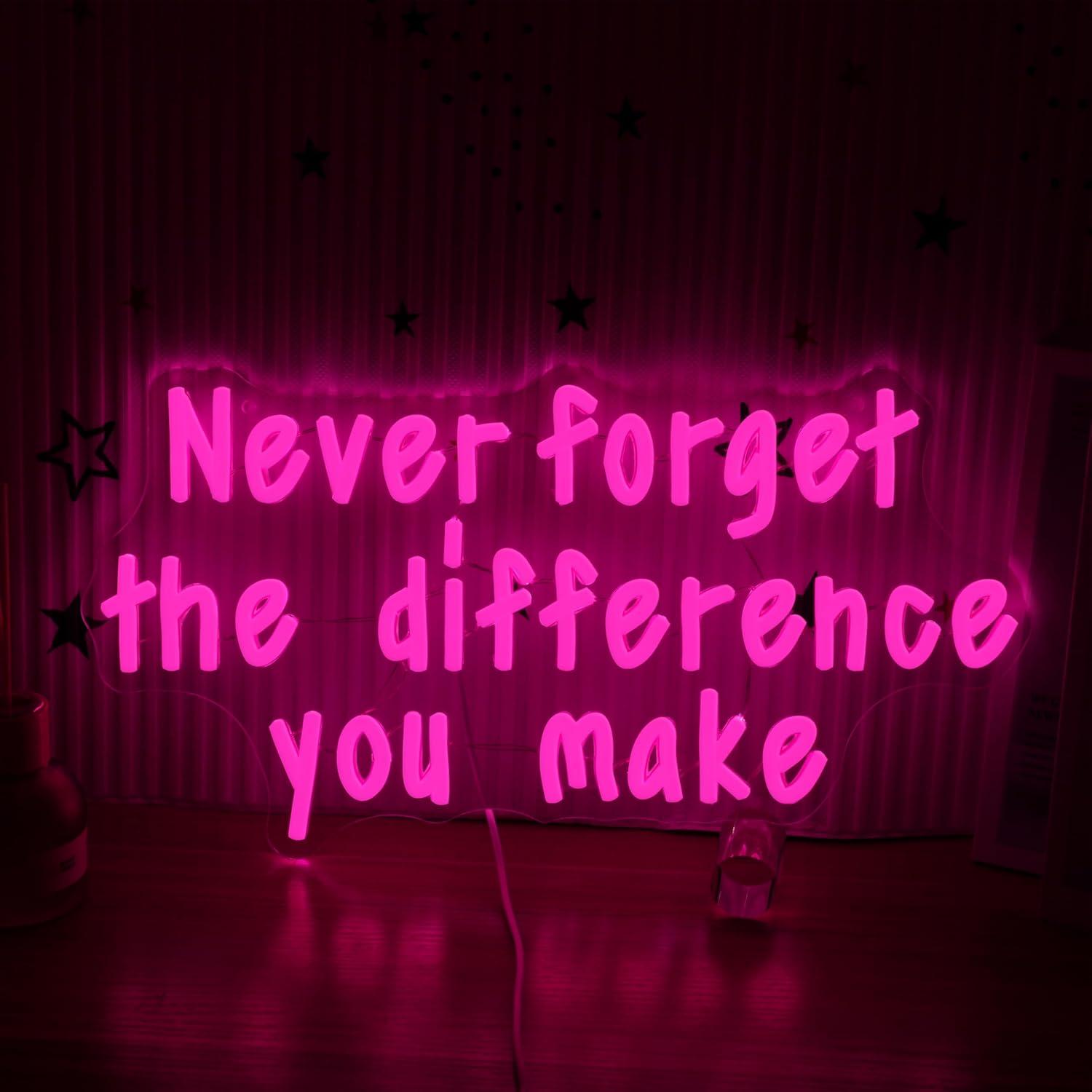 Never Forget The Difference Yo - Neon Sign Party incelemesi ve fiyatı