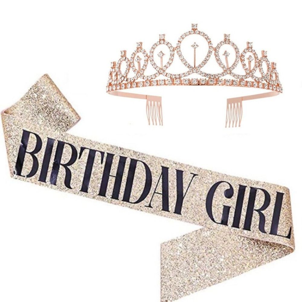2Pcs/Set New Glitter Birthday  - Birthday Sash Glitter incelemesi ve fiyatı