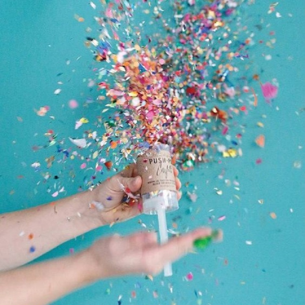 1Pcs Round Push Up Confetti Po - Confetti Cannon Tube incelemesi ve fiyatı
