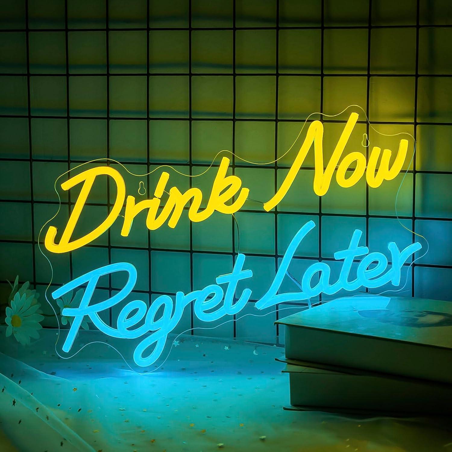 Beer Neon Sign Drink Now Regre - Neon Sign Party incelemesi ve fiyatı